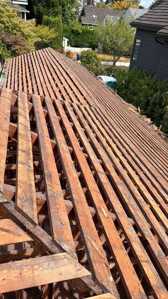 Skip sheathing exposed after tear-off