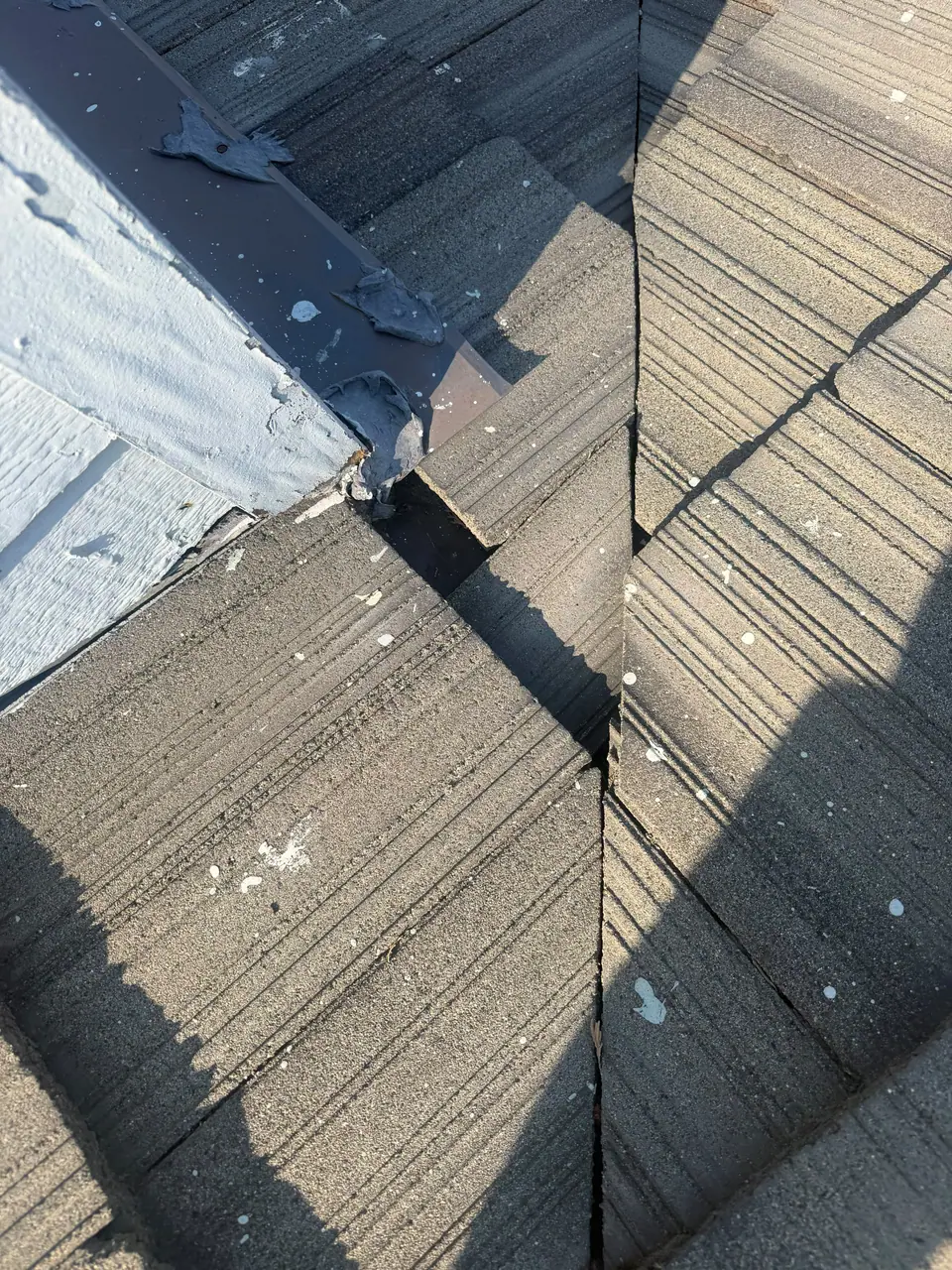 Concrete tile valley