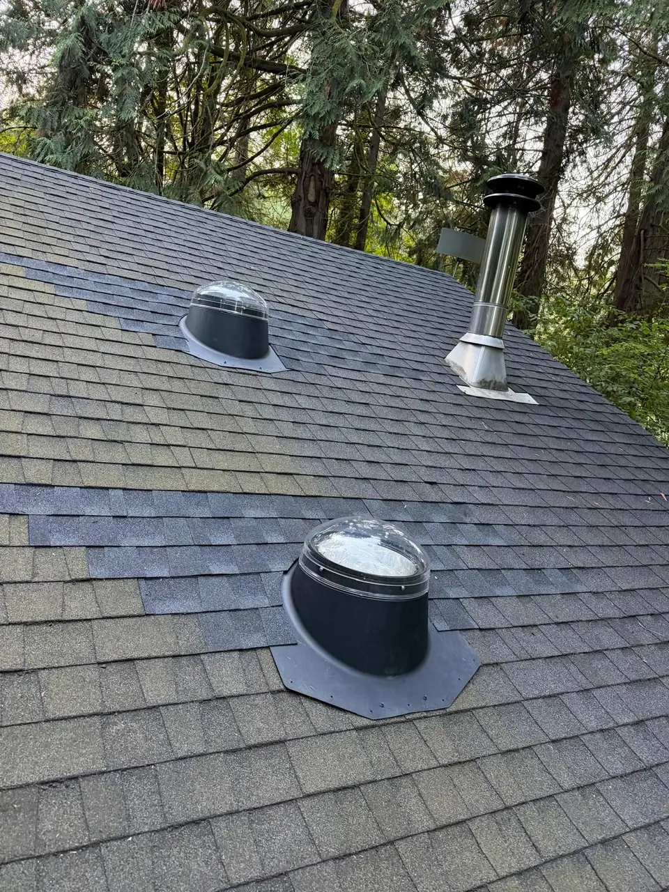 Three new tube skylights installed
