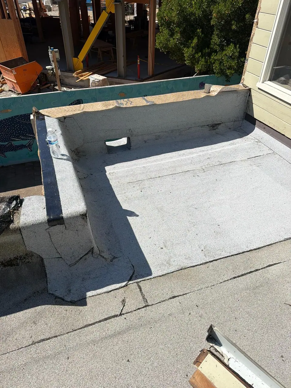 The whole deck roof, finished