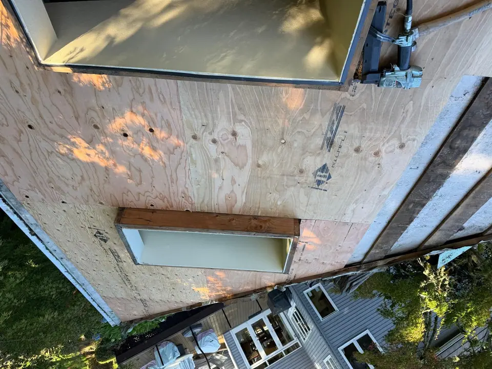 New decking and skylight curbs